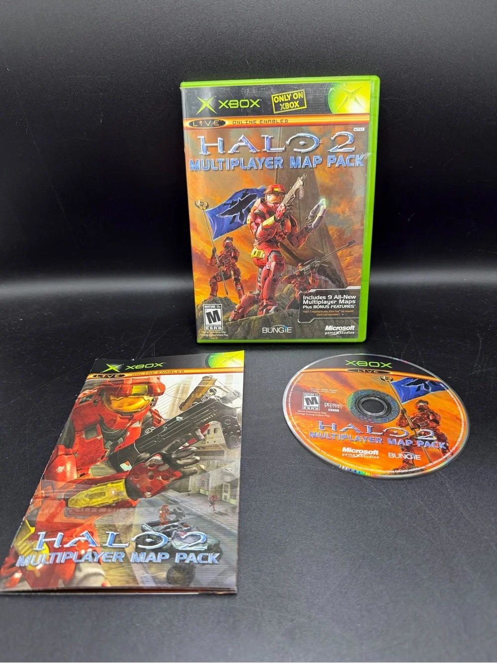 Halo 2 Multiplayer Map Pack (Microsoft Xbox) Game Case Manual Tested And Working